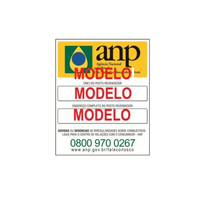 Placa Adesiva - CNPJ e Endereço
