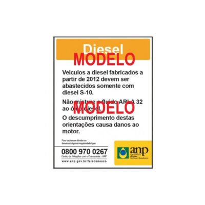 Placa Adesiva - Diesel S-10